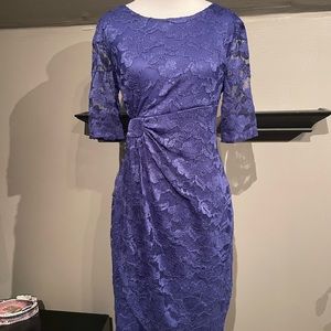 Purple lace dress